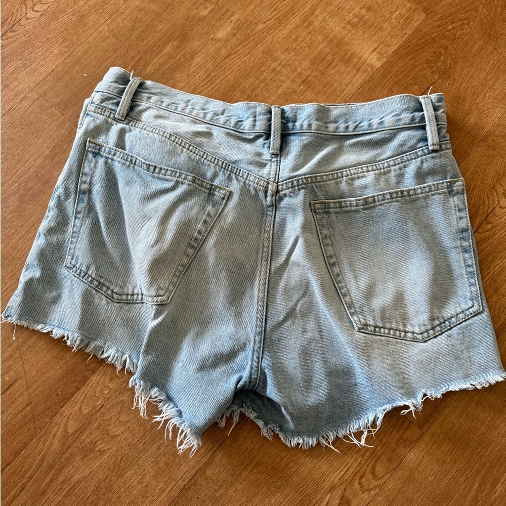 FRAME HIGH RISE DENIM SHORTS - Picture 4 of 4